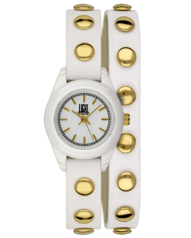Orologio LIGHT TIME PUNK - White / Gold Donna