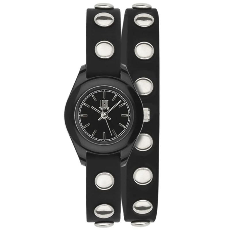 Orologio LIGHT TIME PUNK - Black - Silver Donna