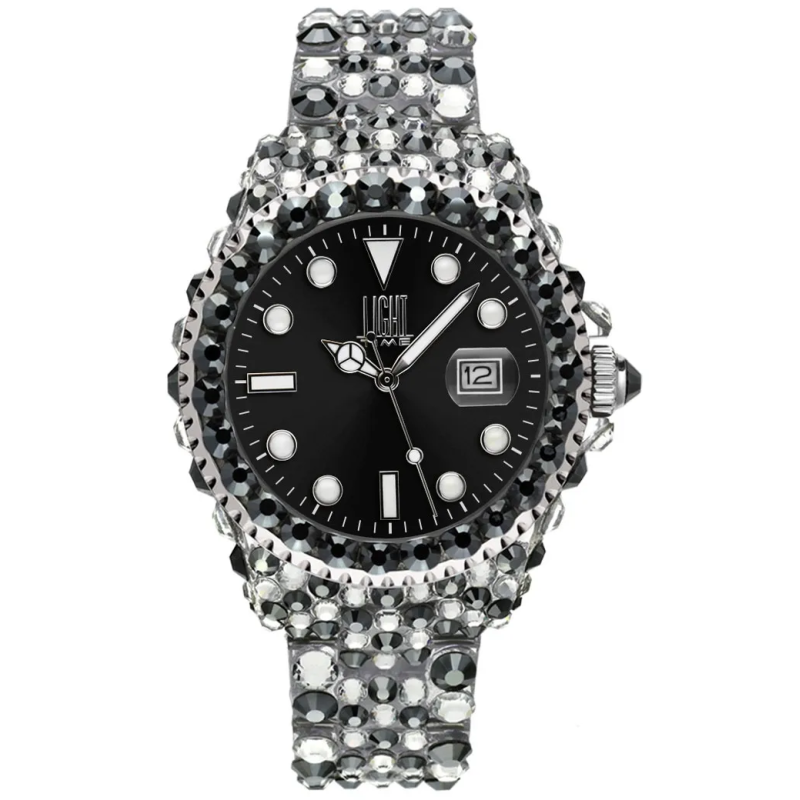Orologio LIGHT TIME MEDITERRANEO - Full Strass / Black Donna