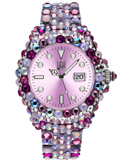 Orologio LIGHT TIME MEDITERRANEO - Full Strass / Pink Donna