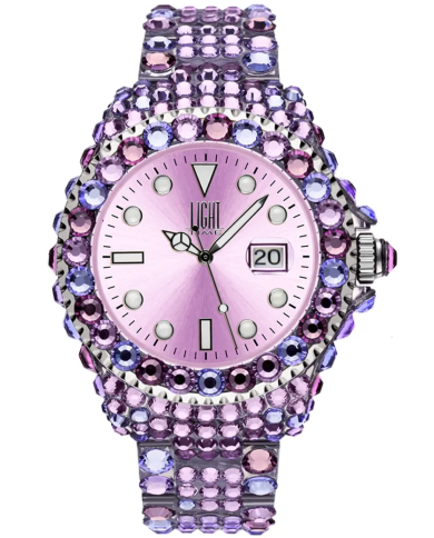 Orologio LIGHT TIME MEDITERRANEO - Full Strass / Pink Donna