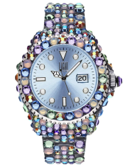Orologio LIGHT TIME MEDITERRANEO - Full Strass / Light Blue Donna