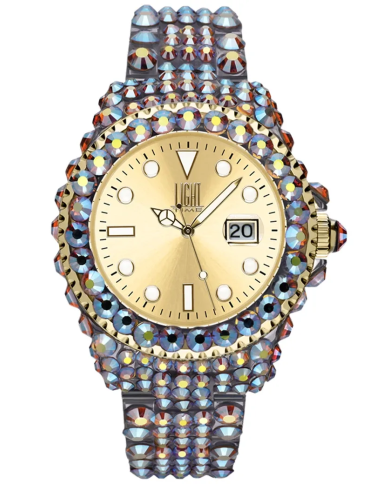 Orologio LIGHT TIME MEDITERRANEO - Full Strass / Gold Donna