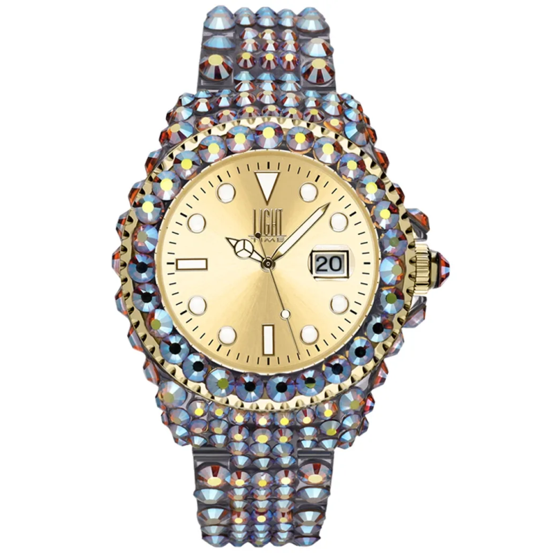 Orologio LIGHT TIME MEDITERRANEO - Full Strass / Gold Donna