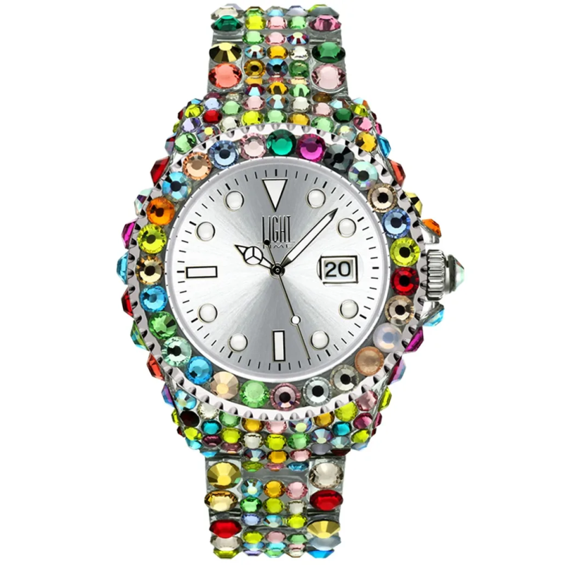 Orologio LIGHT TIME MEDITERRANEO - Full Strass / Silver Donna