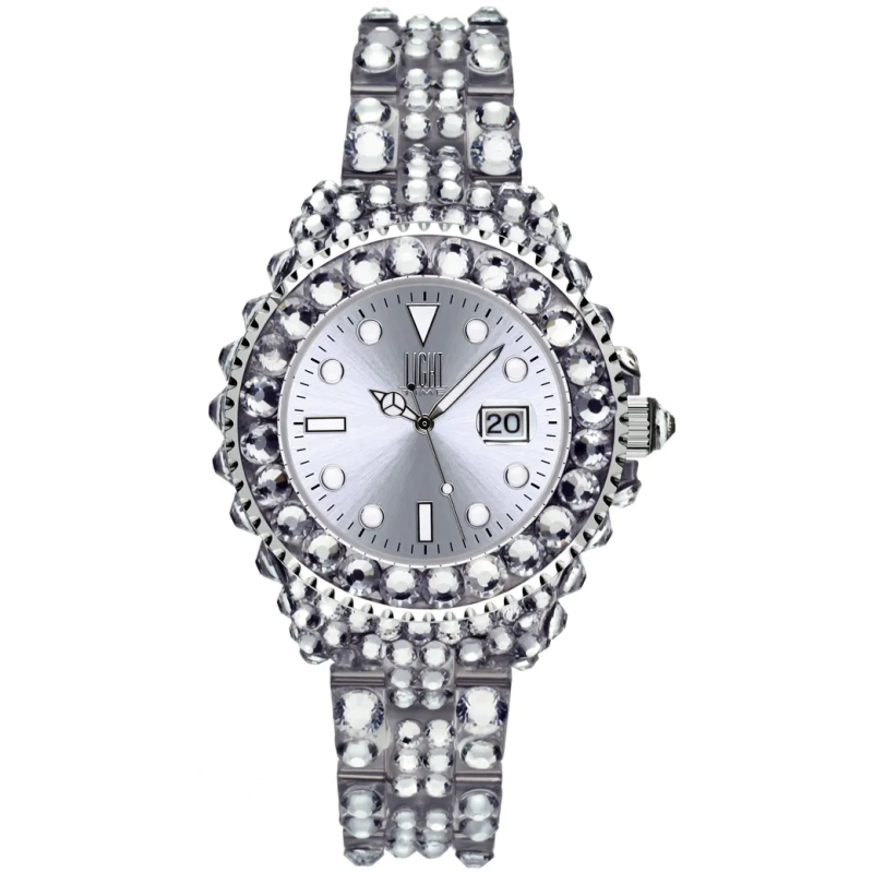 Orologio LIGHT TIME MEDITERRANEO - Full Strass / Silver Donna