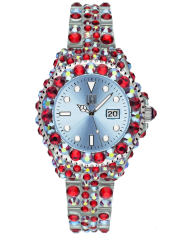 Orologio LIGHT TIME MEDITERRANEO - Full Strass / Light Blue Donna