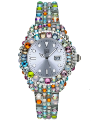 Orologio LIGHT TIME MEDITERRANEO - Full Strass / Silver Donna