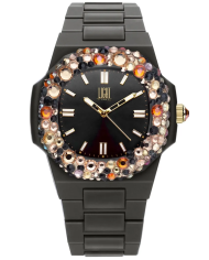 Orologio LIGHT TIME VELVET NAUTILUS - Black Rainbow Strass Donna
