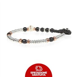 Bracciale Gerba Mon Amour Argento e Onice nero