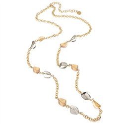 Collana in Metallo con cristalli colorati di Murano