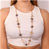 Collana in Metallo con cristalli di Murano