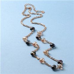 Collana in Metallo con cristalli di Murano