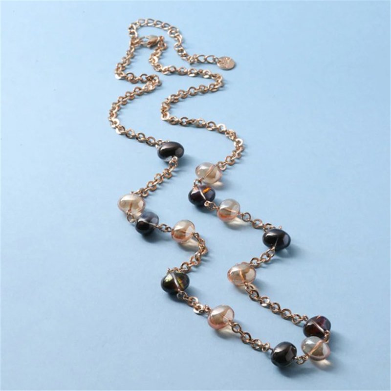 Collana in Metallo con cristalli di Murano
