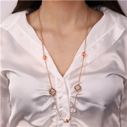 Collana in Metallo con maioliche
