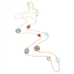 Collana in Metallo con maioliche
