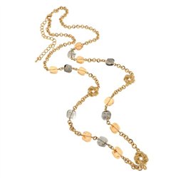 Collana in Metallo con cristalli colorati ispirati al vetro di Murano