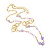 Collana in Metallo con cristalli di colore viola ispirati al vetro di Murano