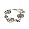 Bracciale in Metallo con ruote del carretto siciliano impreziosite da smalti colorati