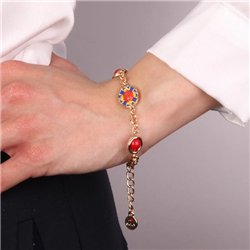 Bracciale in Metallo con maiolica