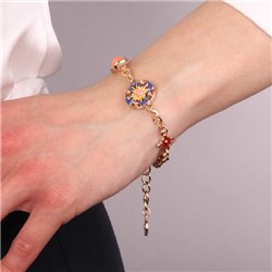 Bracciale in Metallo con maiolica