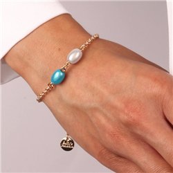 Bracciale in Metallo con cristalli ispirati al vetro di Murano