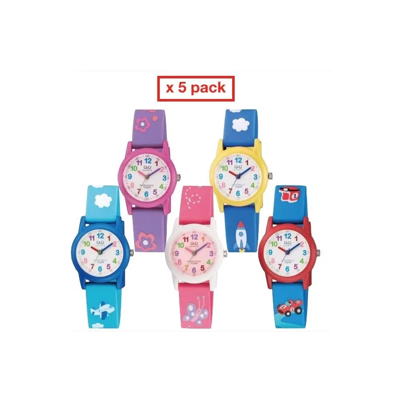 Orologio Q&Q FASHION VR99_PACK 5 KIDS WATCHES / 5 OROLOGI BIMBO Bambino