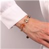 Bracciale in Metallo con cristalli ispirati al vetro di Murano