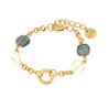 Bracciale in Metallo con cristalli ispirati al vetro di Murano