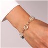 Bracciale in Metallo con cristalli ispirati al vetro di Murano