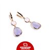 Orecchini Laguna Goccia rosa e lilla