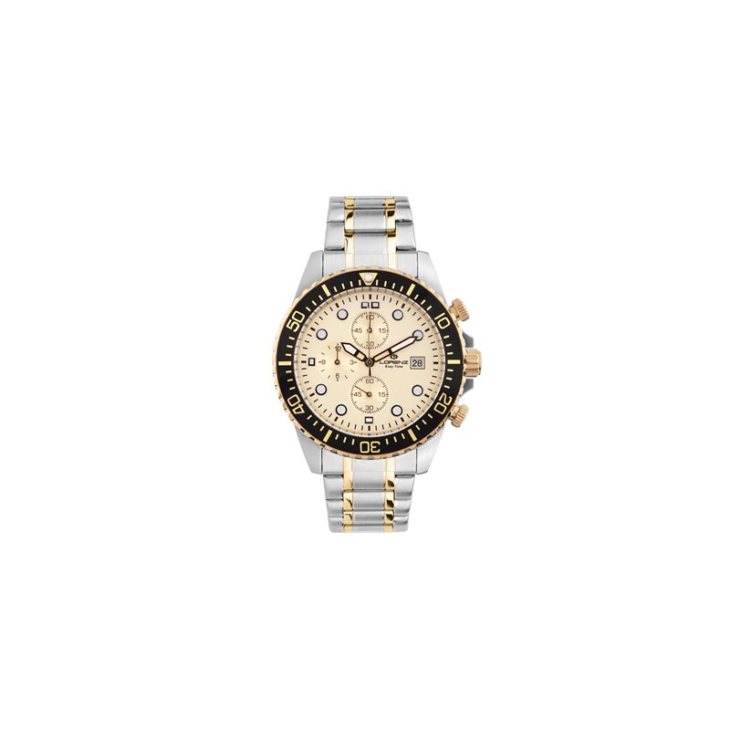 OROLOGIO LORENZ EASY TIME CRONO SPORT BICOLOR