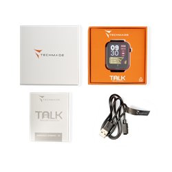Smartwatch Talk Cassa blu Cinturino Silicone Blu