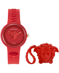 Orologio VERSACE MEDUSA POP 3H + VERSACE RED SILICON PURSE Donna