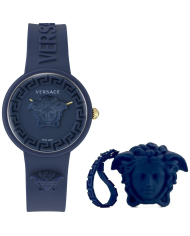 Orologio VERSACE MEDUSA POP 3H + VERSACE BLUE SILICON PURSE Donna
