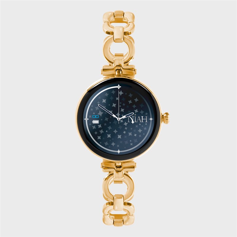 Smartwatch Lyra – Collezione Niah – Maglia Classica Metallica Gold