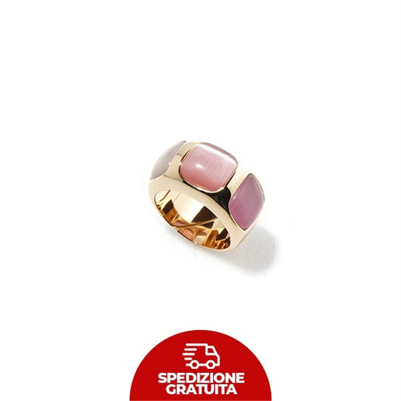 Anello Trilogy Laguna Ciliegia lilla, fucsia e ciliegia