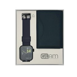 Smartwatch Glam con Intelligenza Artificiale - Bundle Pack - Cassa Black / Portafogli Blu