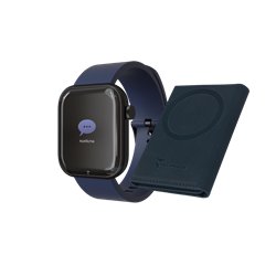 Smartwatch Glam con Intelligenza Artificiale - Bundle Pack - Cassa Black / Portafogli Blu