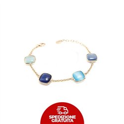 Bracciale Laguna Blu acqua, blu mare e blu