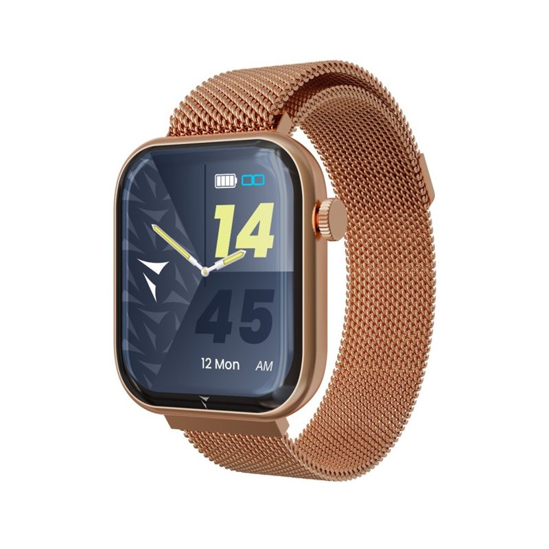 Smartwatch Glam con Intelligenza Artificiale - Bundle Pack - Cassa Gold Rose & Cinturino Metal / Portafogli Black