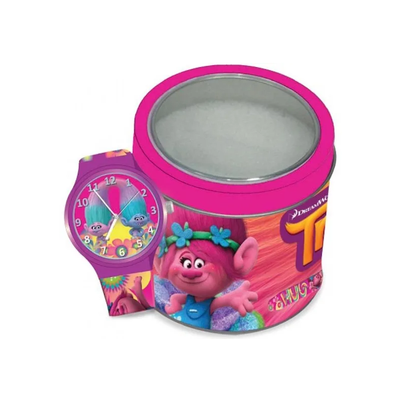 Orologio WALT DISNEY KID WATCH TROLLS - Tin Box Bambino
