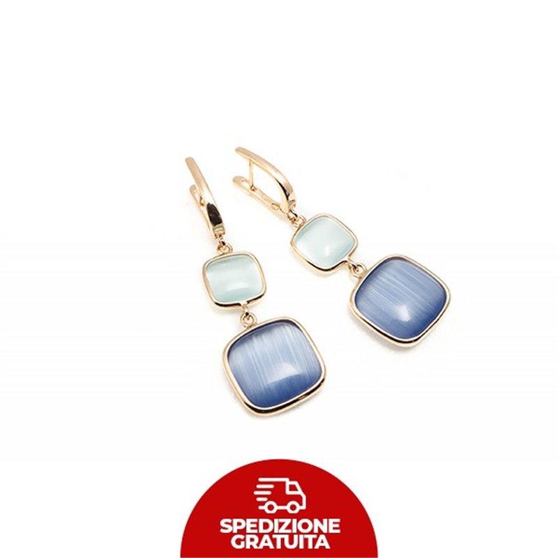 Orecchini Laguna Blu lavanda e acqua