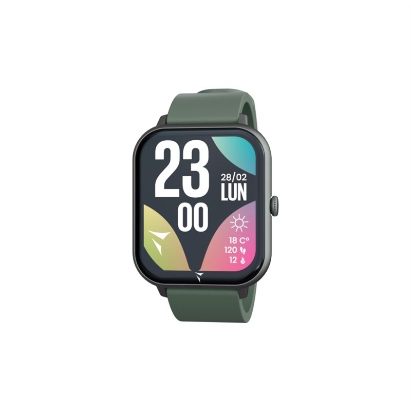 Smartwatch Glow con pochette abbinata - colore verde scuro