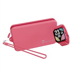 Smartwatch Glow con pochette abbinata - colore rosa dark