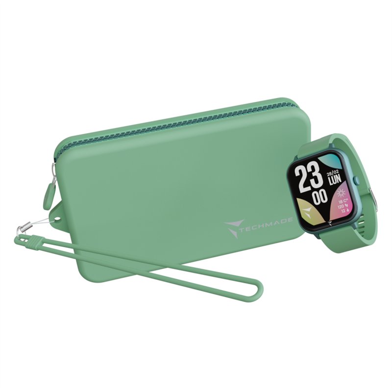 Smartwatch Glow con pochette abbinata - colore verde