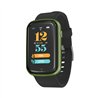 Smartwatch Steps Cassa Verde Cinturino Silicone Nero