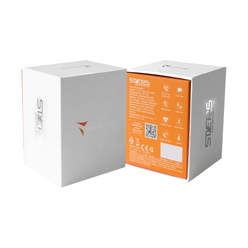 Smartwatch Steps Cassa Blu Cinturino Maglia Milano Blu