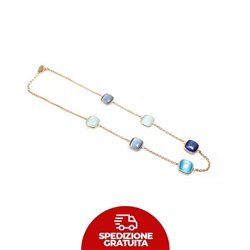 Girocollo Laguna Blu acqua, lavanda, blu mare e blu