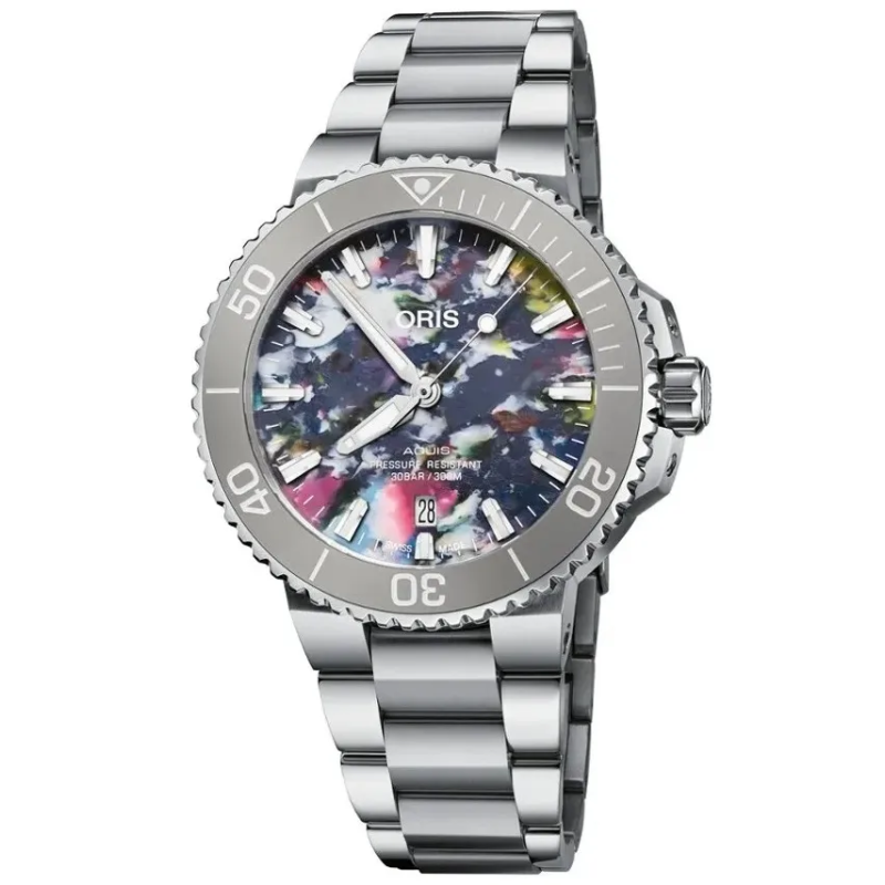 Orologio ORIS AQUIS DATE UPCYCLE Uomo